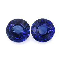 2.15&nbsp;Ct.Tw.Total Carat Weight Blue Sapphire Pair from Ceylon (Sri Lanka) Video