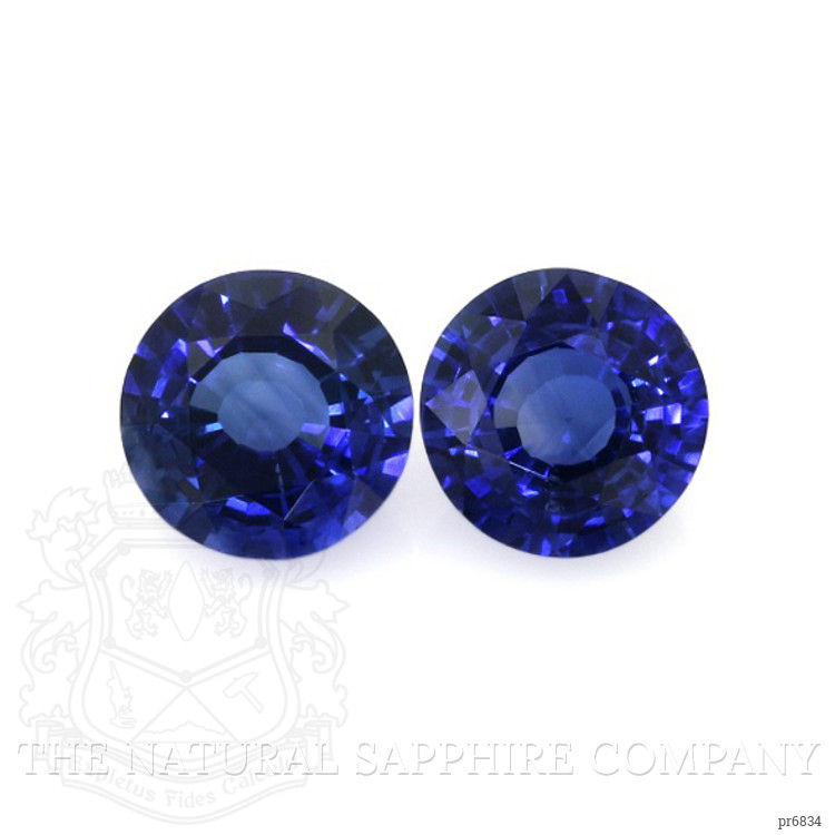 2.15 Ct.Tw. Blue Sapphire Pair from Ceylon (Sri Lanka)