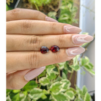 4.24&nbsp;Ct.Tw.Total Carat Weight Garnet Pair from Ceylon (Sri Lanka) Life Style