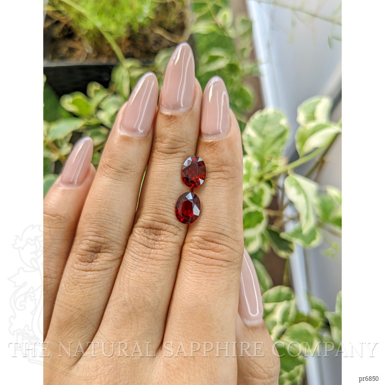 4.52 Ct.Tw. Garnet Pair from Ceylon (Sri Lanka)