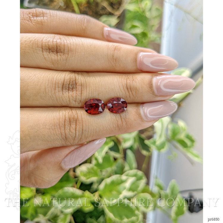 4.52 Ct.Tw. Garnet Pair from Ceylon (Sri Lanka)