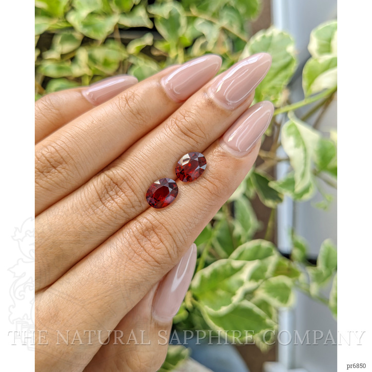 4.52 Ct.Tw. Garnet Pair from Ceylon (Sri Lanka)