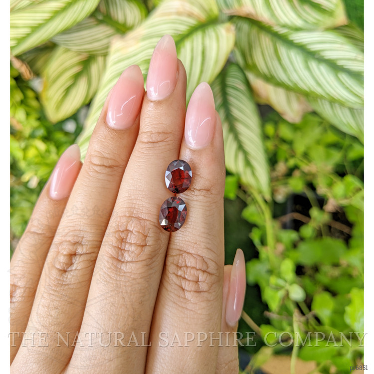 4.53 Ct.Tw. Garnet Pair from Ceylon (Sri Lanka)