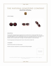 4.58 Ct.Tw.Total Carat Weight Garnet Pair from Ceylon (Sri Lanka) Appraisal
