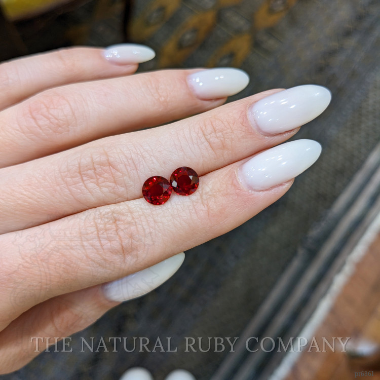 2.85 Ct.Tw. Ruby Pair from Mozambique