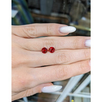 2.14 Ct.Tw.Total Carat Weight Ruby Pair from Mozambique Life Style