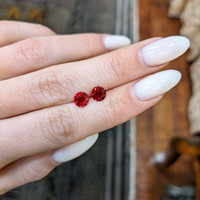 1.82&nbsp;Ct.Tw.Total Carat Weight Ruby Pair from Mozambique Life Style