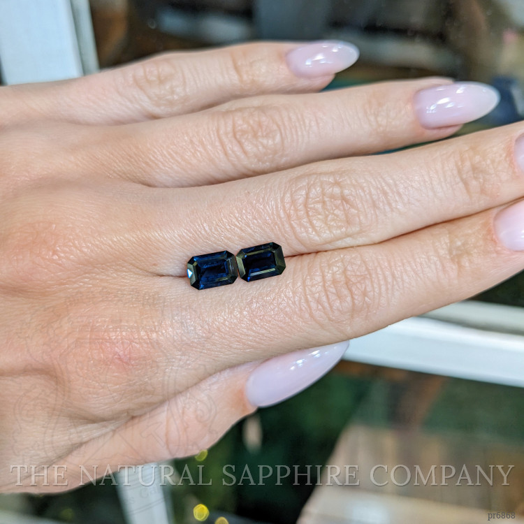 3.07 Ct.Tw. Blue Sapphire Pair from Madagascar