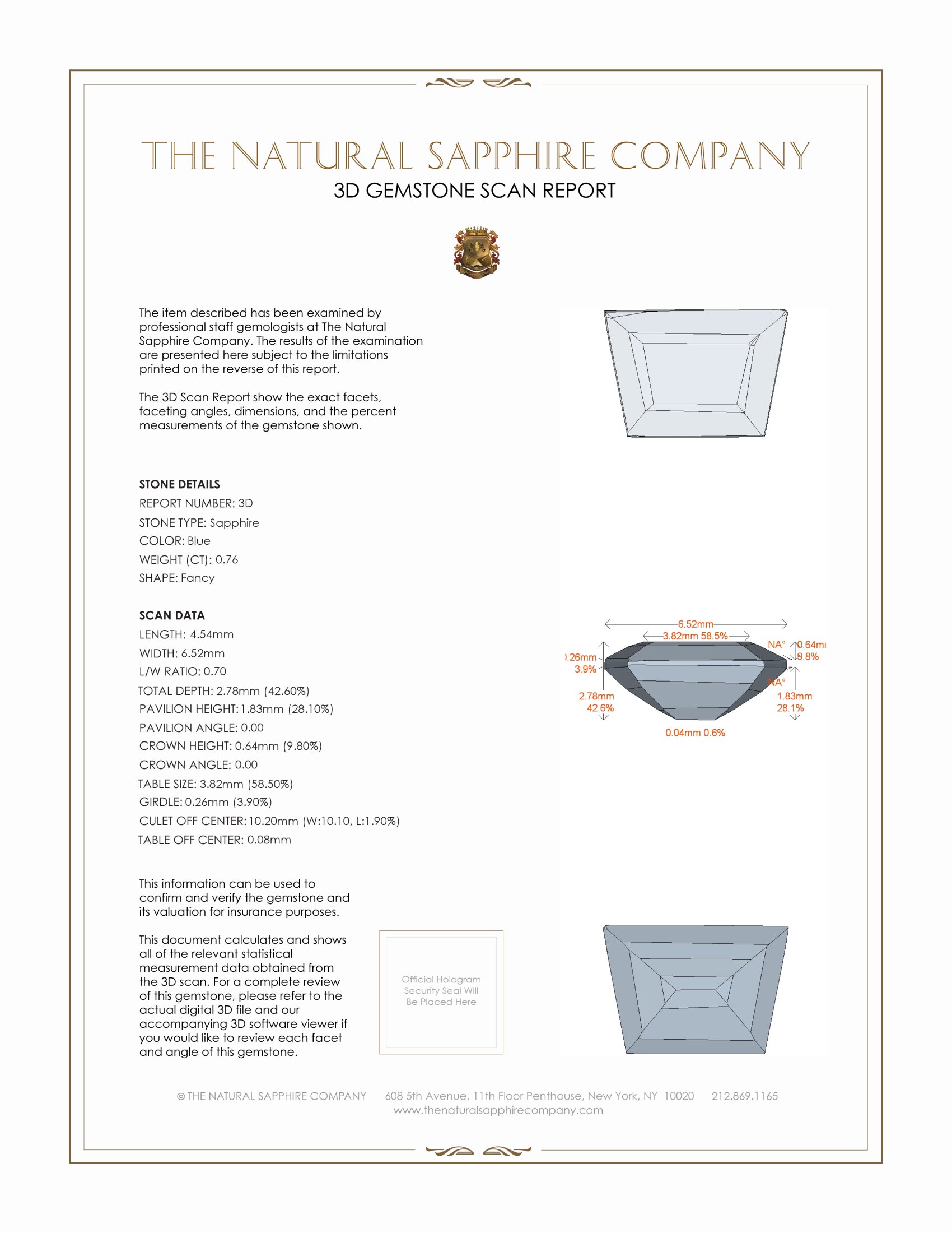 1.56 Ct.Tw. Blue Sapphire Pair from Ceylon (Sri Lanka)