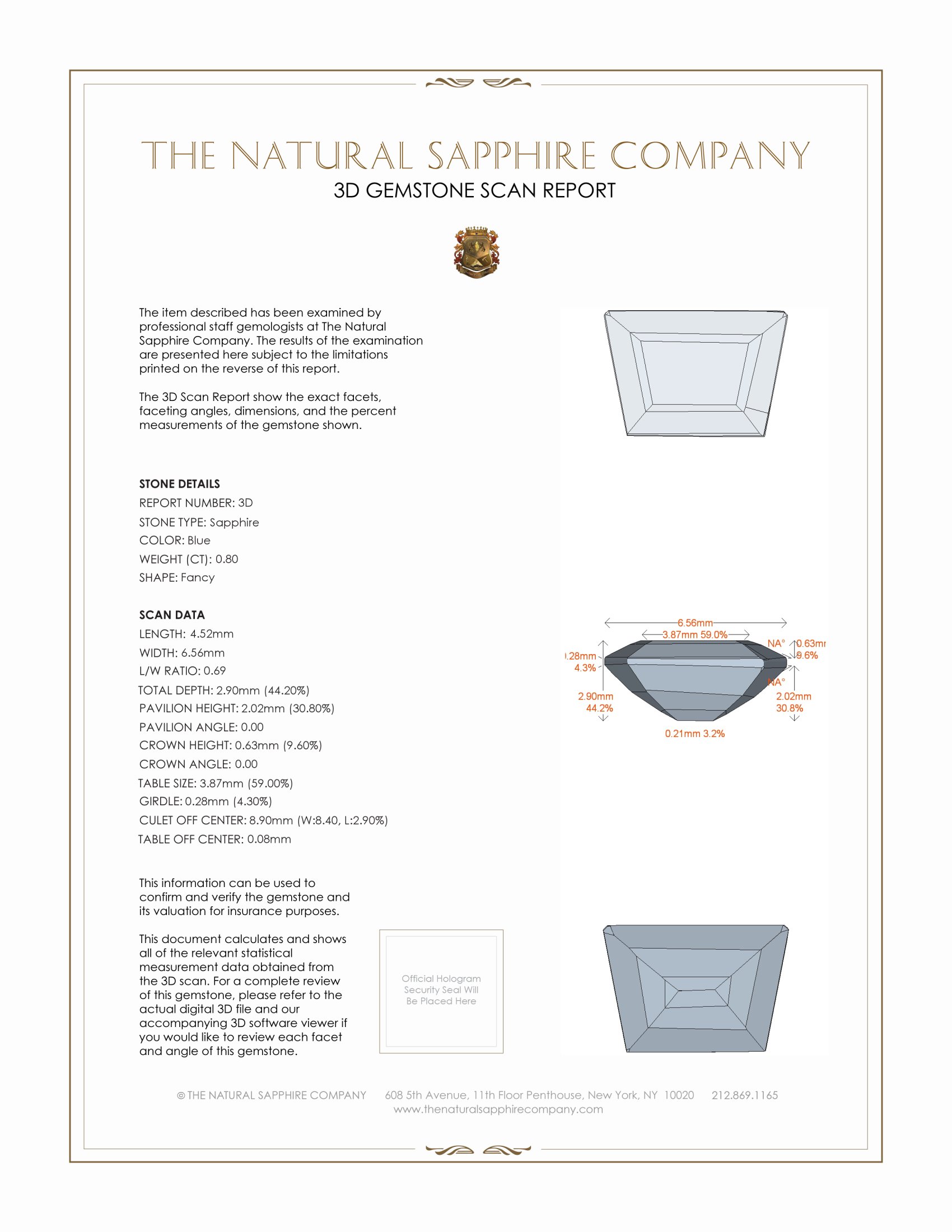 1.56 Ct.Tw. Blue Sapphire Pair from Ceylon (Sri Lanka)