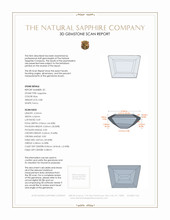 1.56&nbsp;Ct.Tw.Total Carat Weight Blue Sapphire Pair from Ceylon (Sri Lanka) 3 D Scan Report