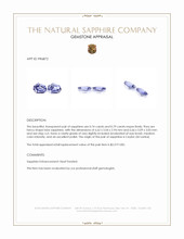 1.53 Ct.Tw.Total Carat Weight Blue Sapphire Pair from Ceylon (Sri Lanka) Appraisal