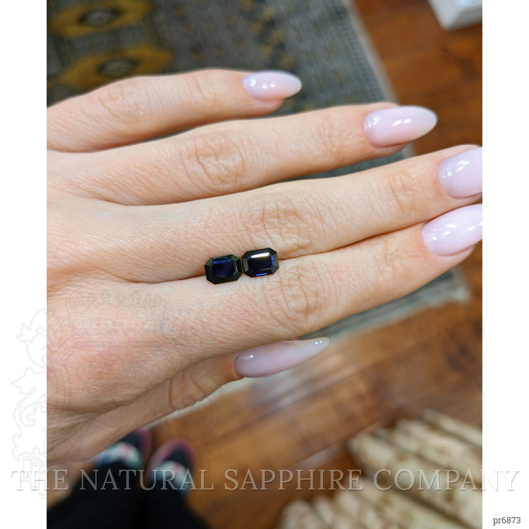 2.69 Ct.Tw. Blue Sapphire Pair from Ceylon (Sri Lanka)