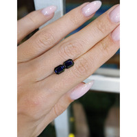 2.69&nbsp;Ct.Tw.Total Carat Weight Blue Sapphire Pair from Ceylon (Sri Lanka) Life Style