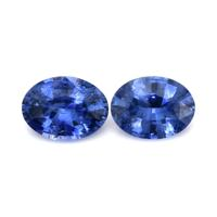 2.57&nbsp;Ct.Tw.Total Carat Weight Blue Sapphire Pair from Ceylon (Sri Lanka) Video
