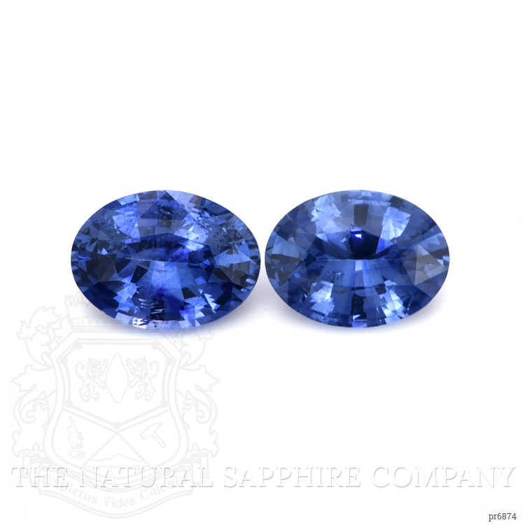 2.57 Ct.Tw. Blue Sapphire Pair from Ceylon (Sri Lanka)