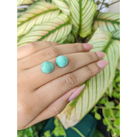 10.23 Ct.Tw.Total Carat Weight Cabochon Turquoise Pair from United States Life Style