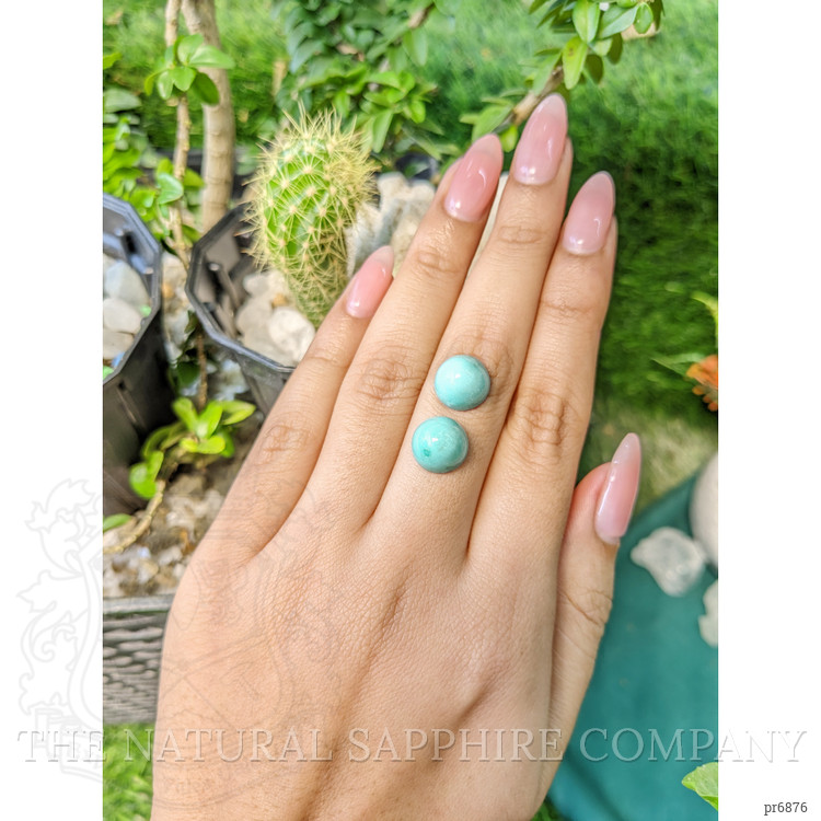 10.23 Ct.Tw. Cabochon Turquoise Pair from United States