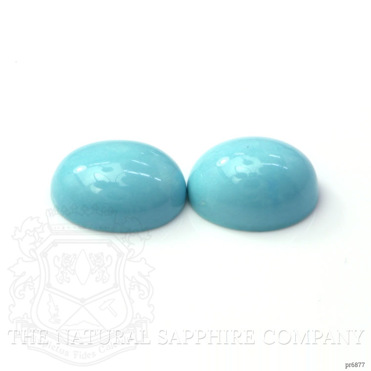 5.32 Ct.Tw. Cabochon Turquoise Pair from United States