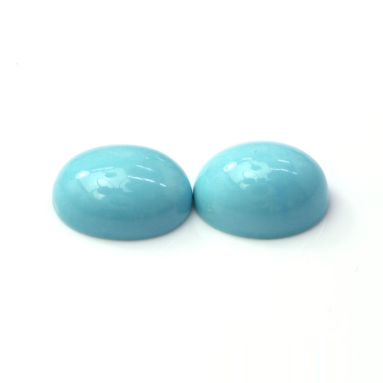 5.32 Ct.Tw. Cabochon Turquoise Pair from United States