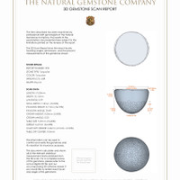 9.86 Ct.Tw.Total Carat Weight Cabochon Turquoise Pair from United States 3 D Scan Report