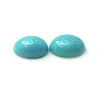 0.93 Ct.Tw.Total Carat Weight Cabochon Turquoise Pair from United States Video
