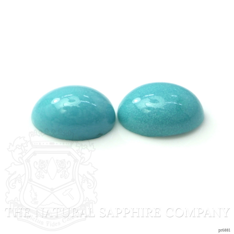 0.93 Ct.Tw. Cabochon Turquoise Pair from United States