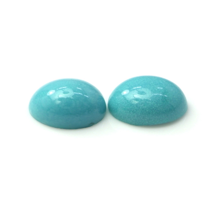 0.93 Ct.Tw. Cabochon Turquoise Pair from United States