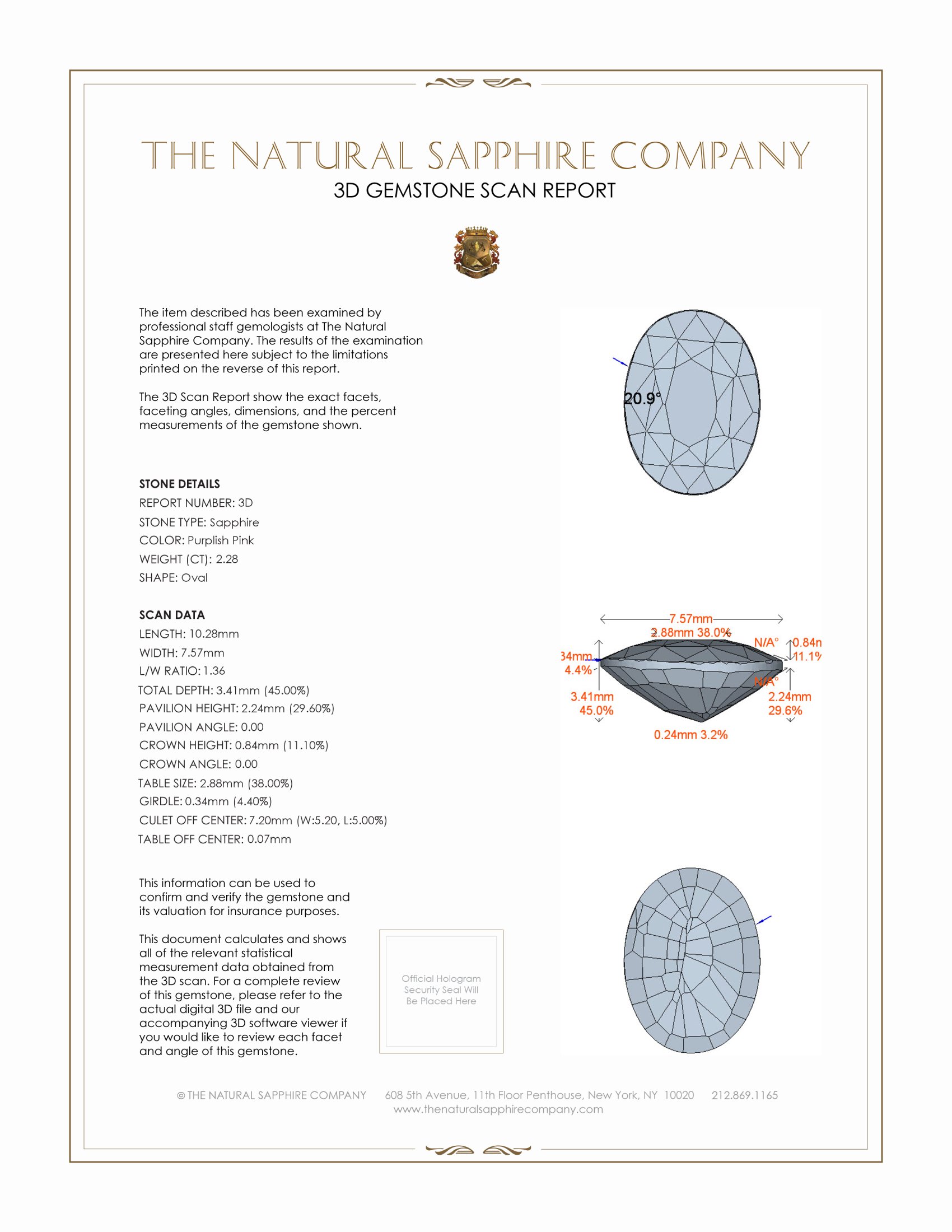 4.97 Ct.Tw. Purplish Pink Sapphire Pair from Colombia
