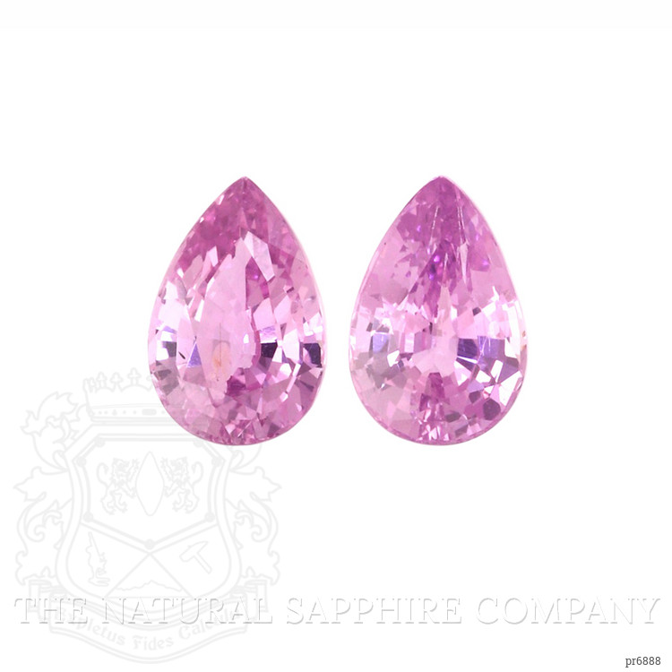4.43 Ct.Tw. Purplish Pink Sapphire Pair from Ceylon (Sri Lanka)
