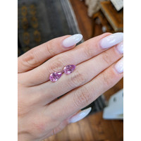 4.43&nbsp;Ct.Tw.Total Carat Weight Purplish Pink Sapphire Pair from Ceylon (Sri Lanka) Life Style