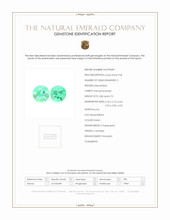 1.55 Ct.Tw.Total Carat Weight Emerald Pair from Colombia Scan Report