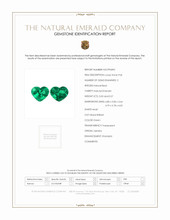 1.07 Ct.Tw.Total Carat Weight Emerald Pair from Zambia Scan Report