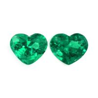1.07 Ct.Tw.Total Carat Weight Emerald Pair from Zambia Video