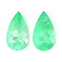 11.86 Ct.Tw.Total Carat Weight Emerald Pair from Colombia Video