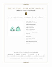 1.60 Ct.Tw.Total Carat Weight Emerald Pair from Colombia Scan Report