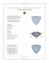 1.60 Ct.Tw.Total Carat Weight Emerald Pair from Colombia 3 D Scan Report