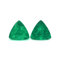 1.17 Ct.Tw.Total Carat Weight Emerald Pair from Colombia Video