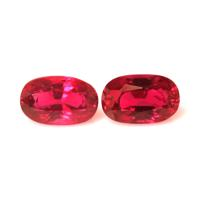 2.40 Ct.Tw.Total Carat Weight Ruby Pair from Mozambique Video