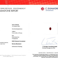 3.80 Ct.Tw.Total Carat Weight Ruby Pair from Burma (Myanmar) Scan Report