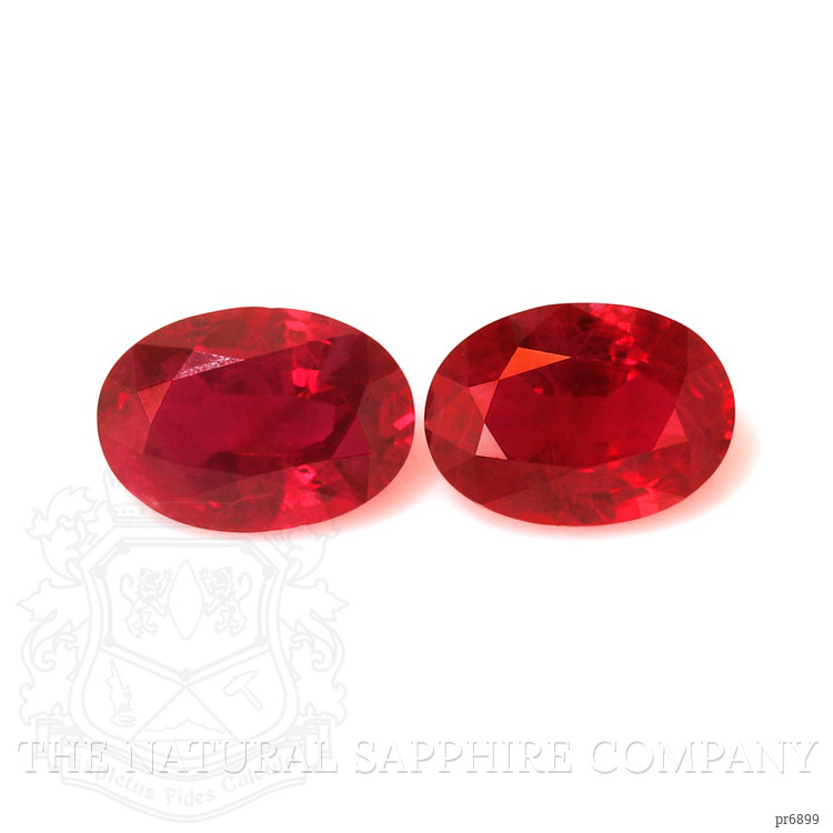 3.80 Ct.Tw. Ruby Pair from Burma (Myanmar)