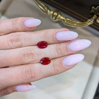 3.80&nbsp;Ct.Tw.Total Carat Weight Ruby Pair from Burma (Myanmar) Life Style