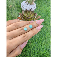 1.90 Ct.Tw.Total Carat Weight Cabochon Turquoise Pair from United States Life Style