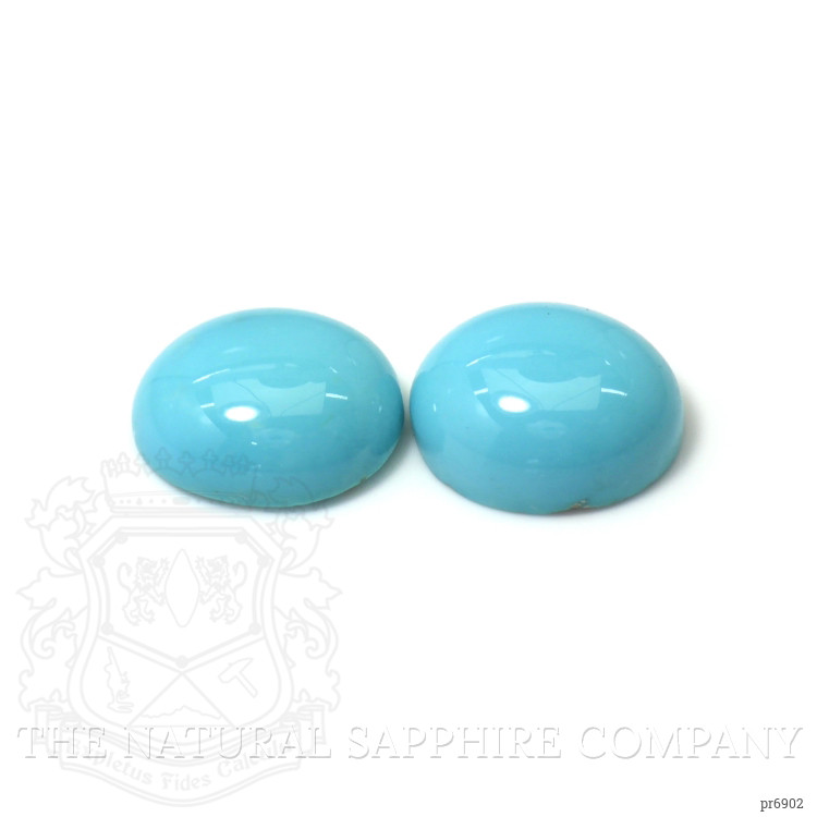 9.48 Ct.Tw. Cabochon Turquoise Pair from United States