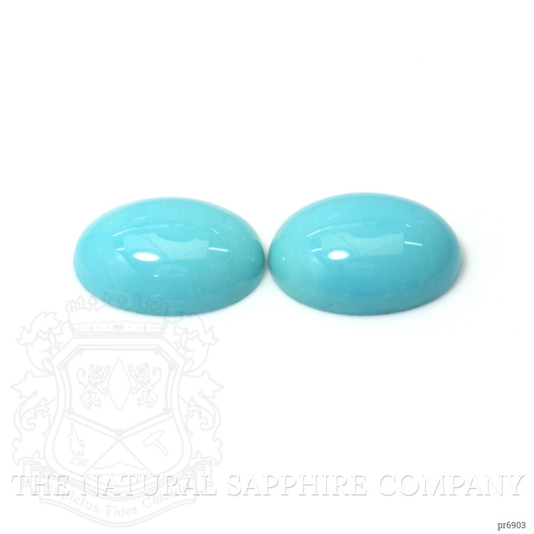 10.10 Ct.Tw. Cabochon Turquoise Pair from United States