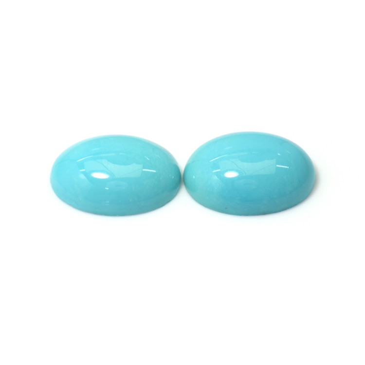 10.10 Ct.Tw. Cabochon Turquoise Pair from United States