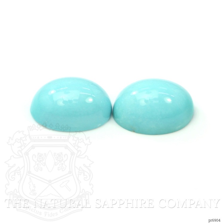 14.49 Ct.Tw. Cabochon Turquoise Pair from United States