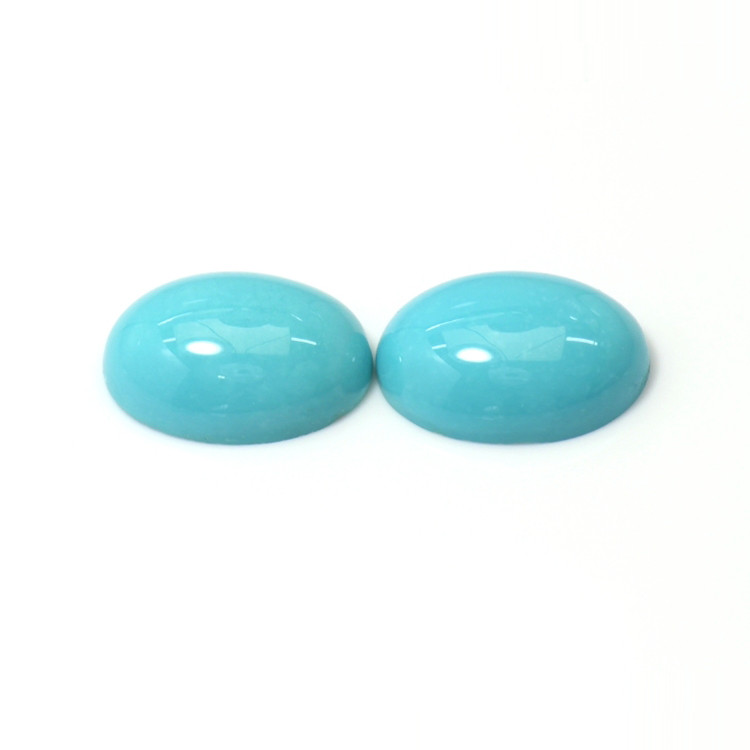 10.74 Ct.Tw. Cabochon Turquoise Pair from United States