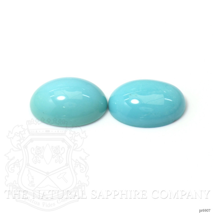 10.92 Ct.Tw. Cabochon Turquoise Pair from United States