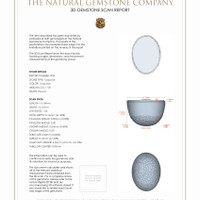 23.57 Ct.Tw.Total Carat Weight Cabochon Turquoise Pair from United States 3 D Scan Report